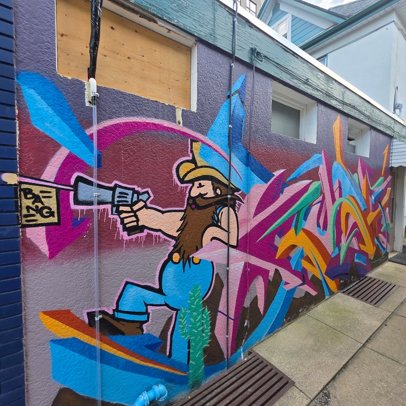 mural in Winnipeg by artist unknown.