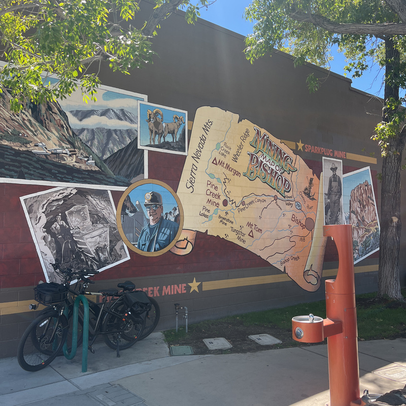 mural in Bishop by artist unknown.