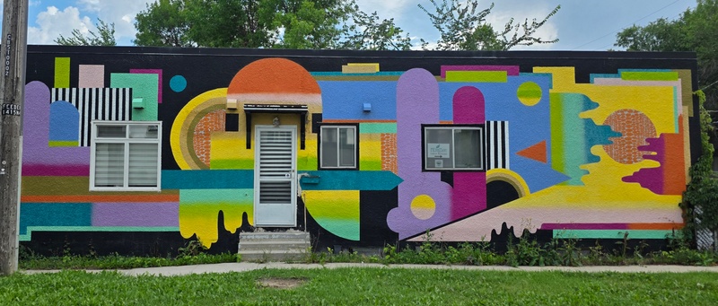 mural in Winnipeg by artist unknown.