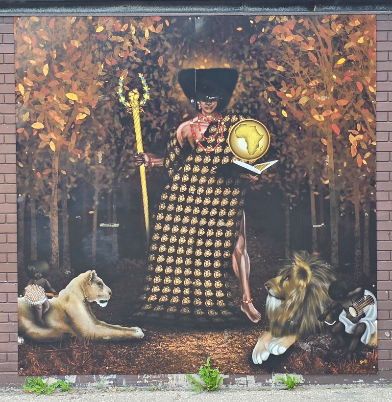 mural in Winnipeg by artist unknown.
