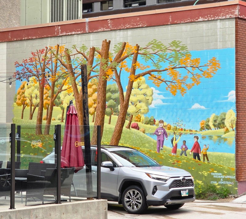 mural in Winnipeg by artist unknown.