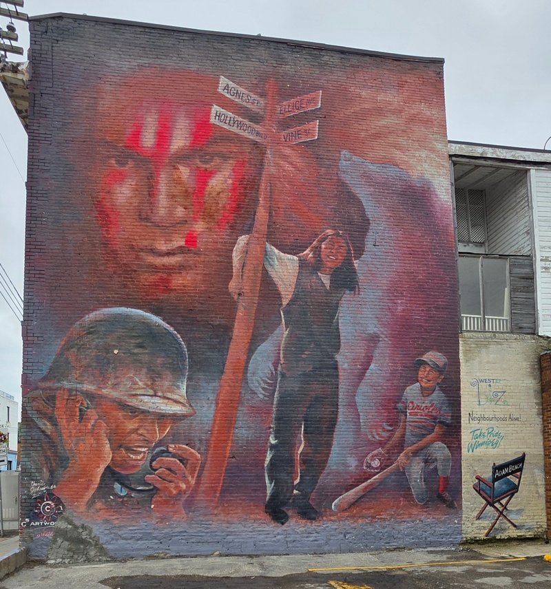 mural in Winnipeg by artist Charlie Johnston.