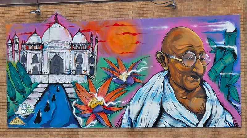 mural in Winnipeg by artist unknown.