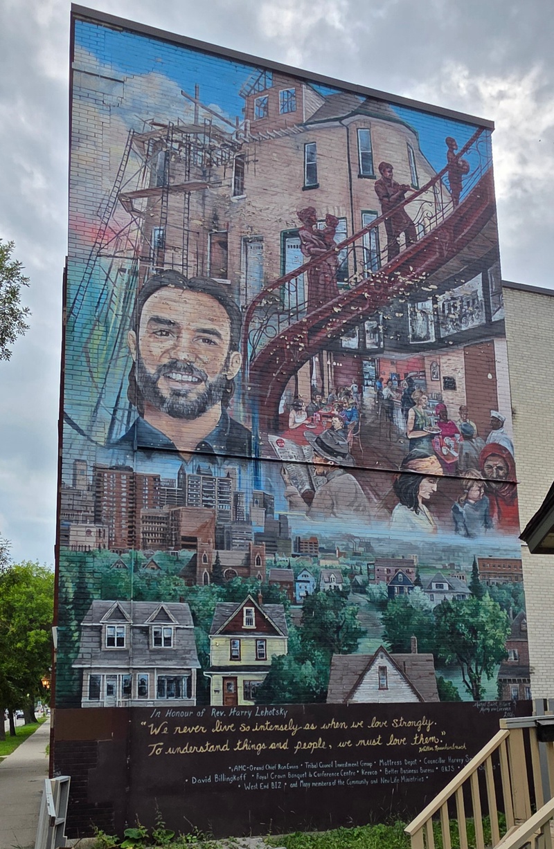 mural in Winnipeg by artist unknown.