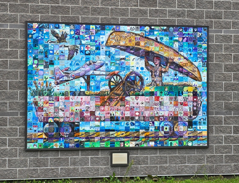 mural in Portage la Prairie by artist unknown.