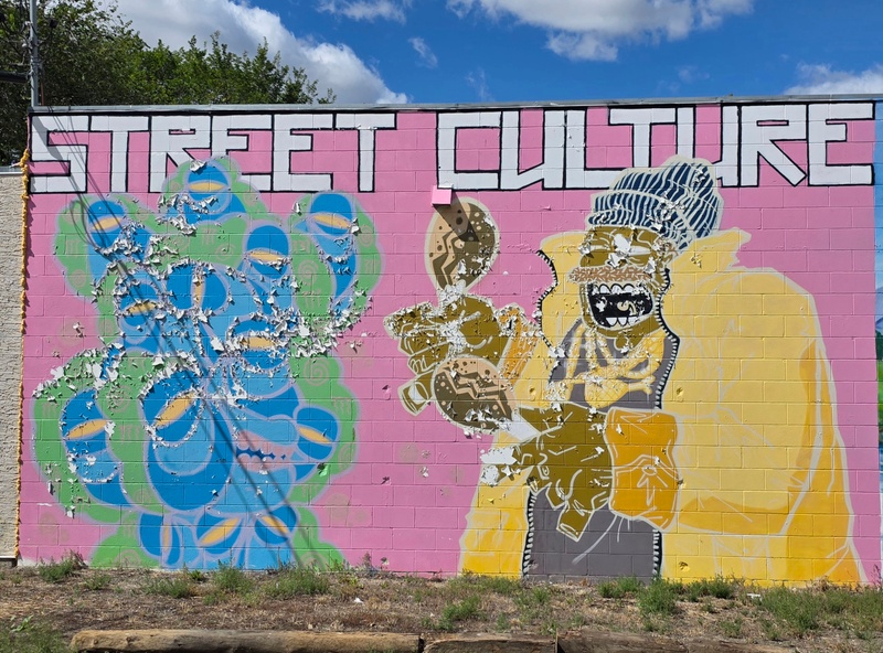 mural in Regina by artist unknown.