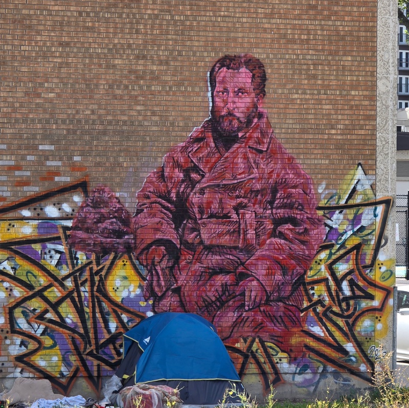 mural in Regina by artist unknown.