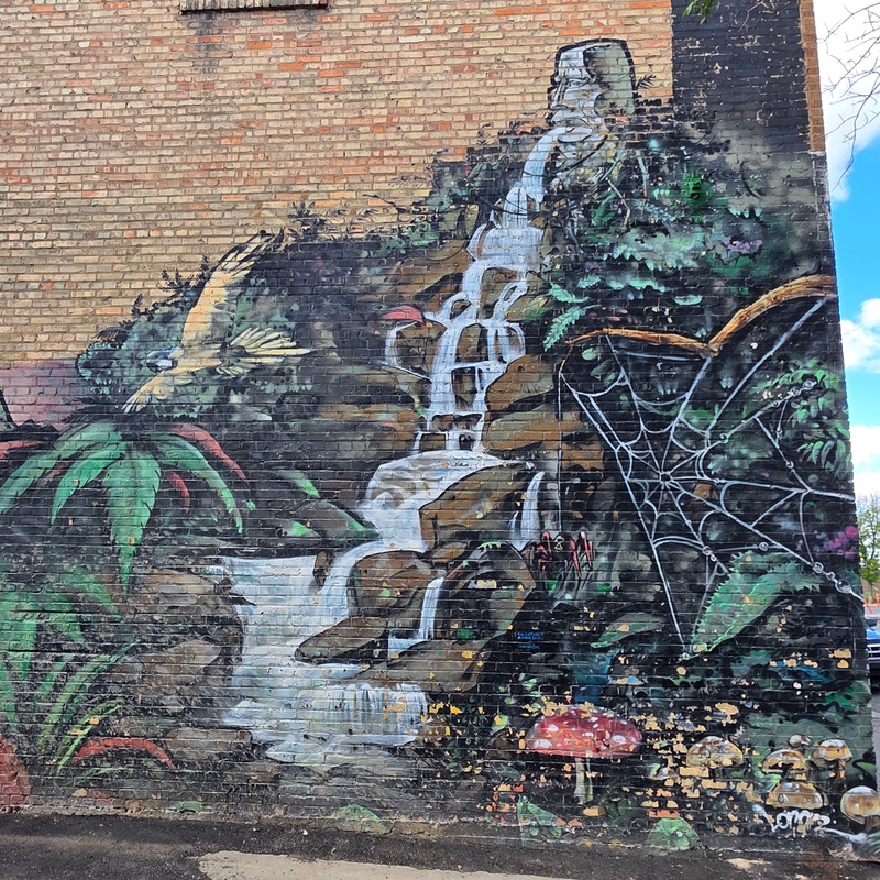 mural in Regina by artist unknown.
