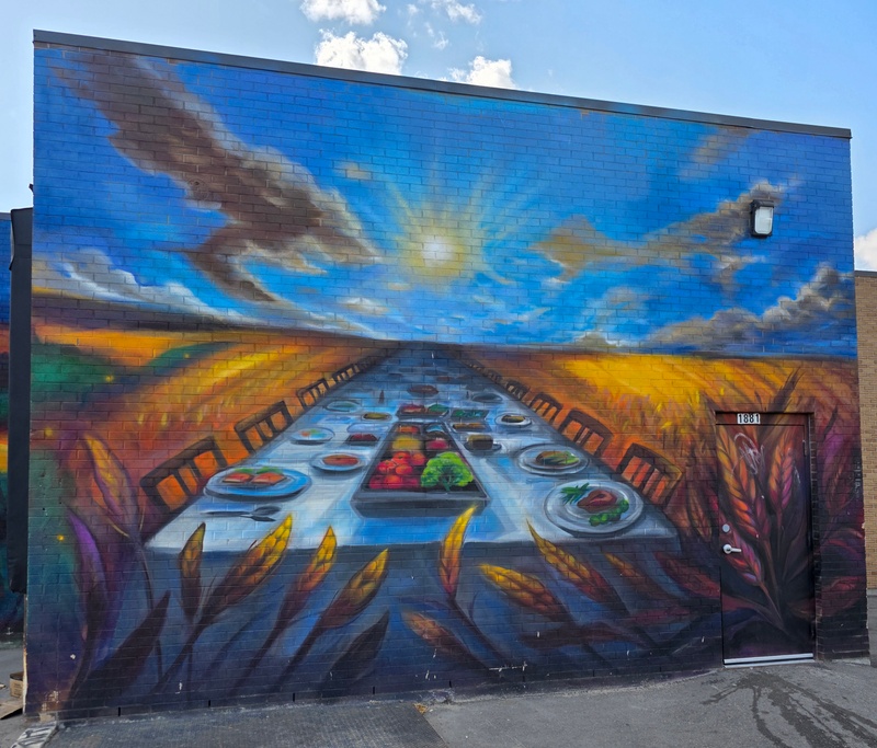 mural in Regina by artist unknown.