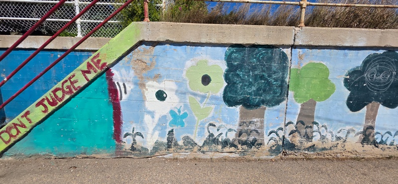 mural in Moose Jaw by artist unknown.