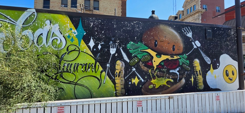 mural in Moose Jaw by artist unknown.