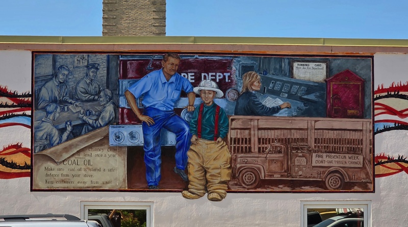 mural in Moose Jaw by artist unknown.
