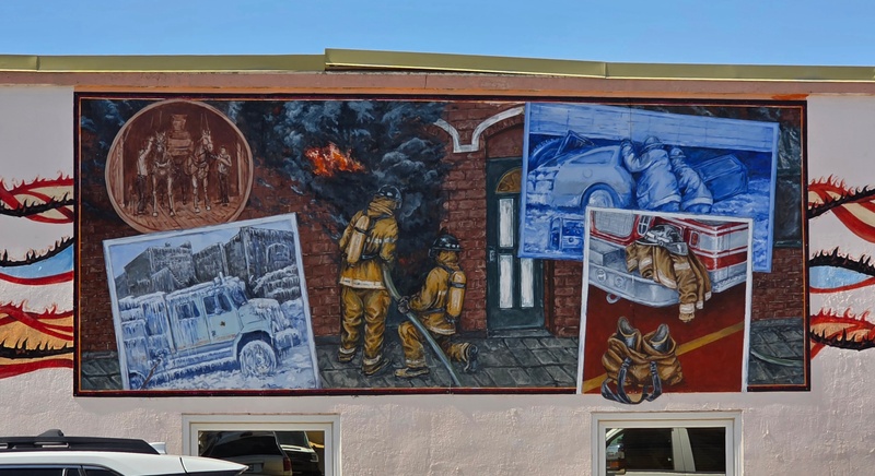 mural in Moose Jaw by artist unknown.