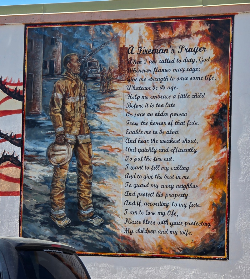 mural in Moose Jaw by artist unknown.