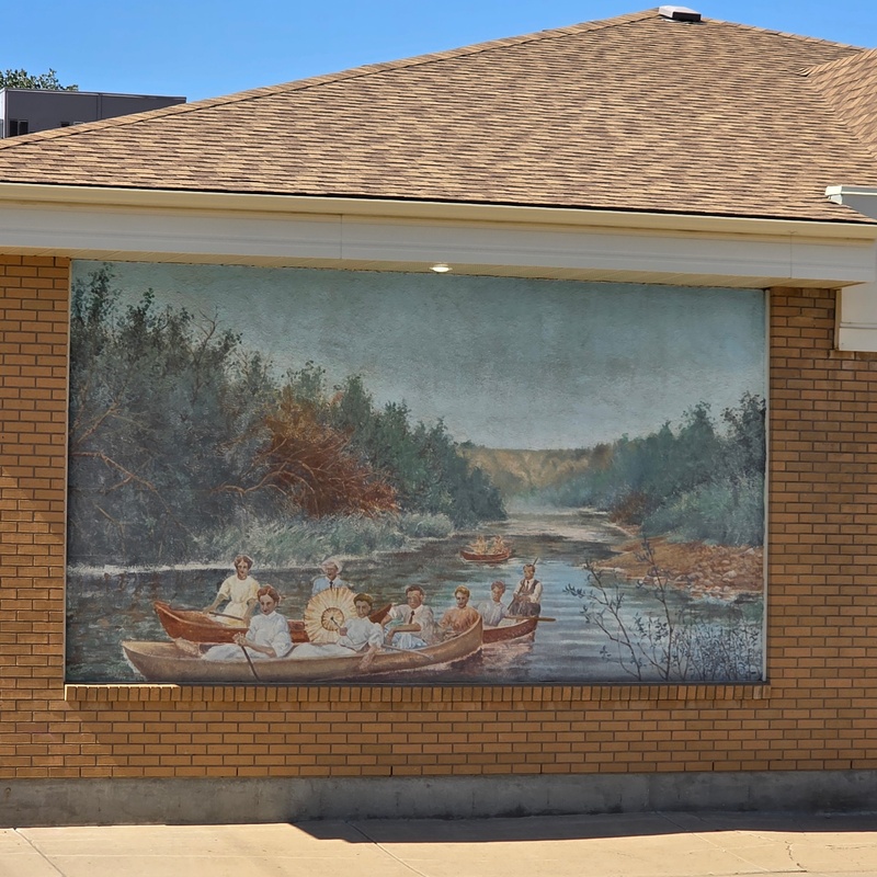 mural in Moose Jaw by artist unknown.