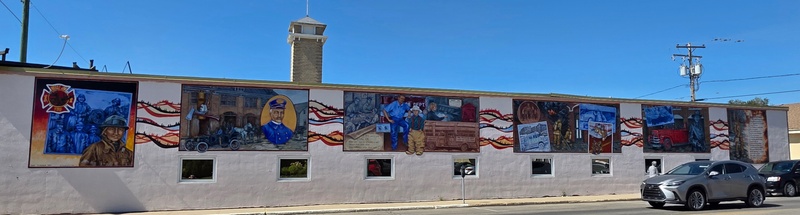 mural in Moose Jaw by artist unknown.