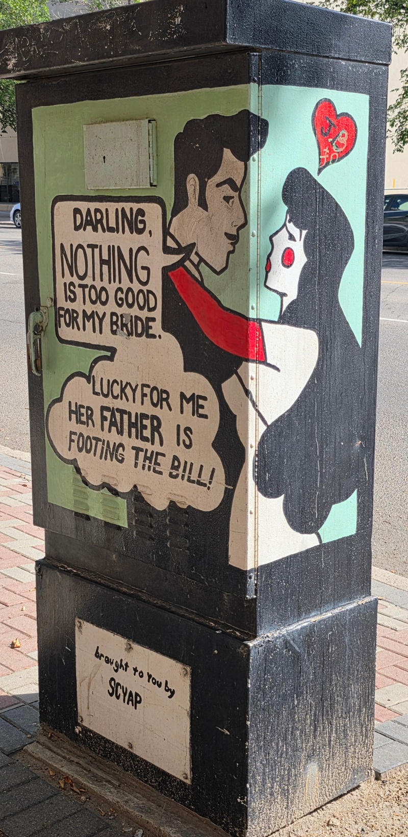 mural in Saskatoon by artist unknown.