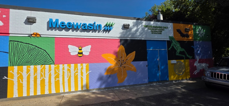 mural in Saskatoon by artist unknown.