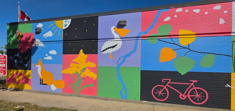 mural in Saskatoon by artist unknown.
