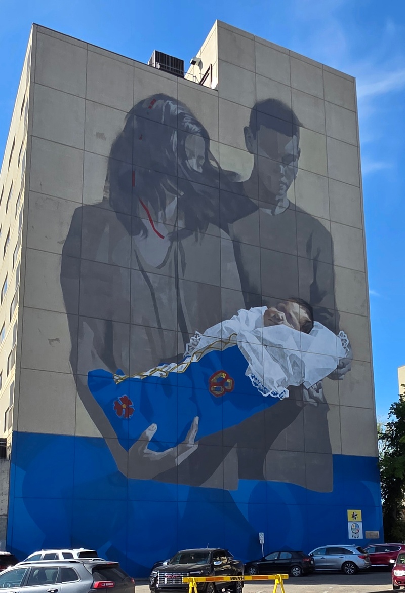 mural in Saskatoon by artist Emmanuel Jarus.