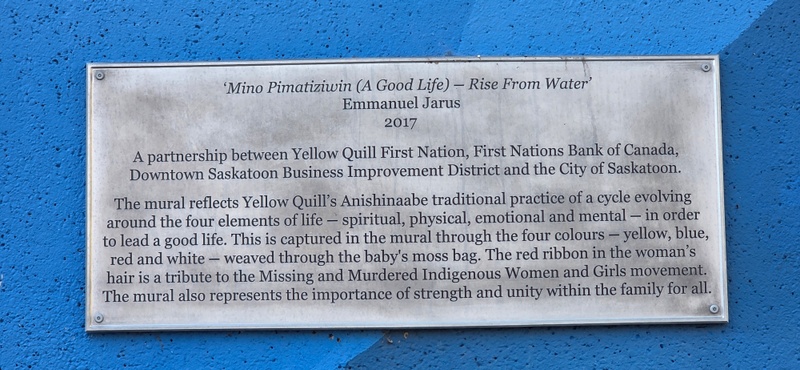mural in Saskatoon by artist Emmanuel Jarus.