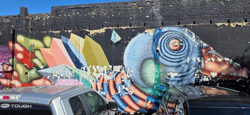 mural in Saskatoon by artist unknown.
