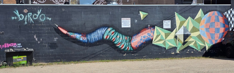mural in Saskatoon by artist birdO.