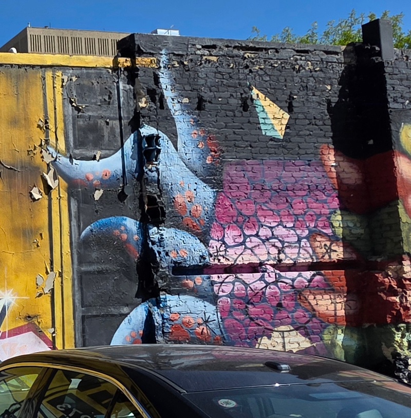 mural in Saskatoon by artist unknown.