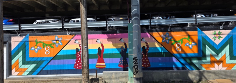 mural in Saskatoon by artist unknown.