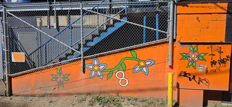 mural in Saskatoon by artist unknown.
