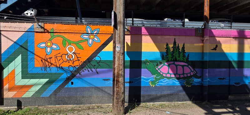 mural in Saskatoon by artist unknown.