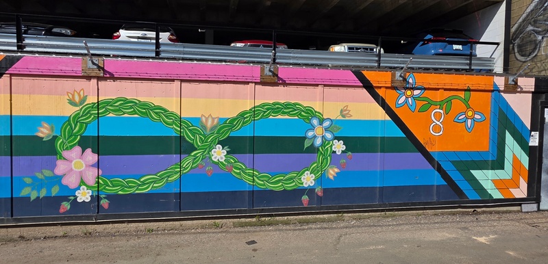 mural in Saskatoon by artist unknown.