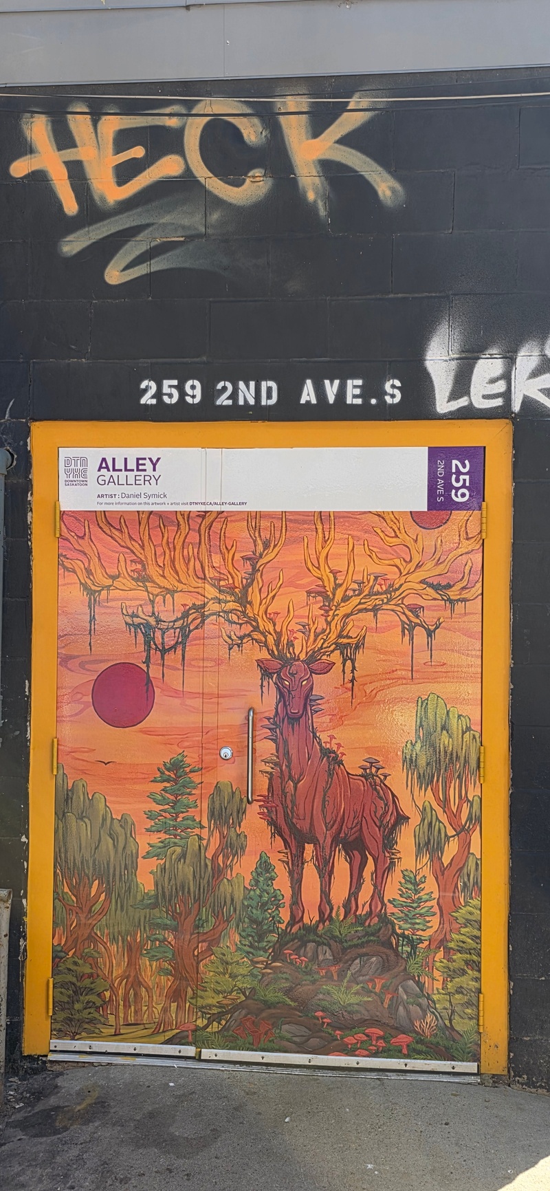 mural in Saskatoon by artist unknown.