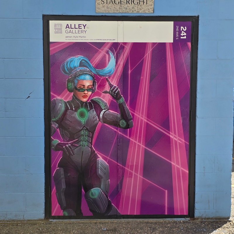 mural in Saskatoon by artist unknown.