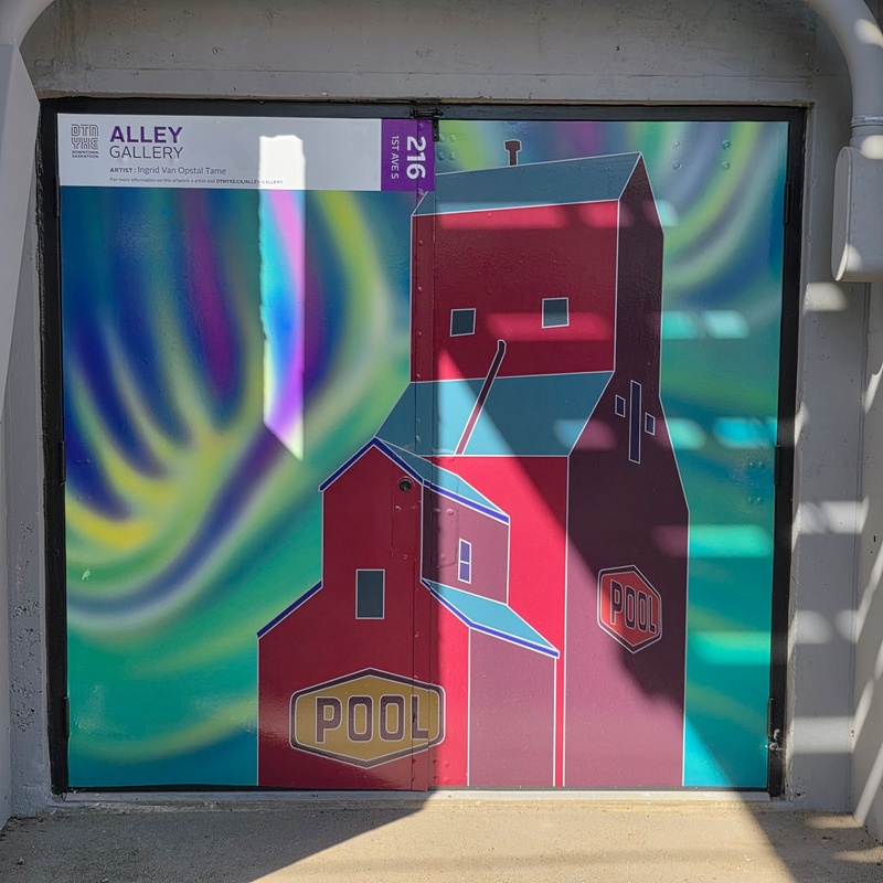 mural in Saskatoon by artist unknown.