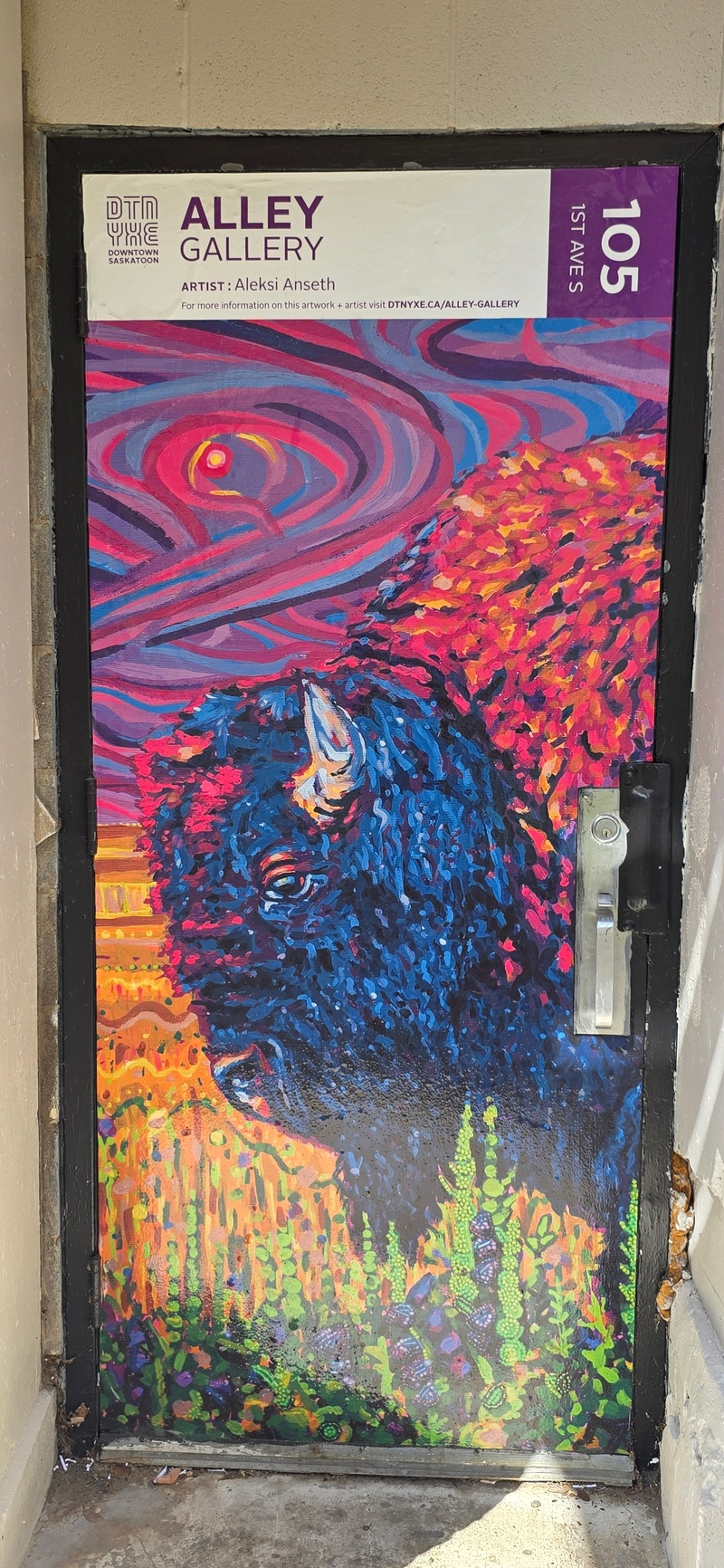 mural in Saskatoon by artist unknown.