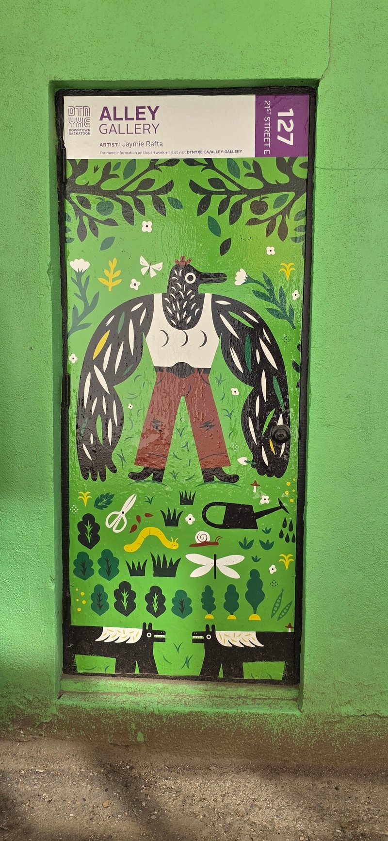 mural in Saskatoon by artist unknown.