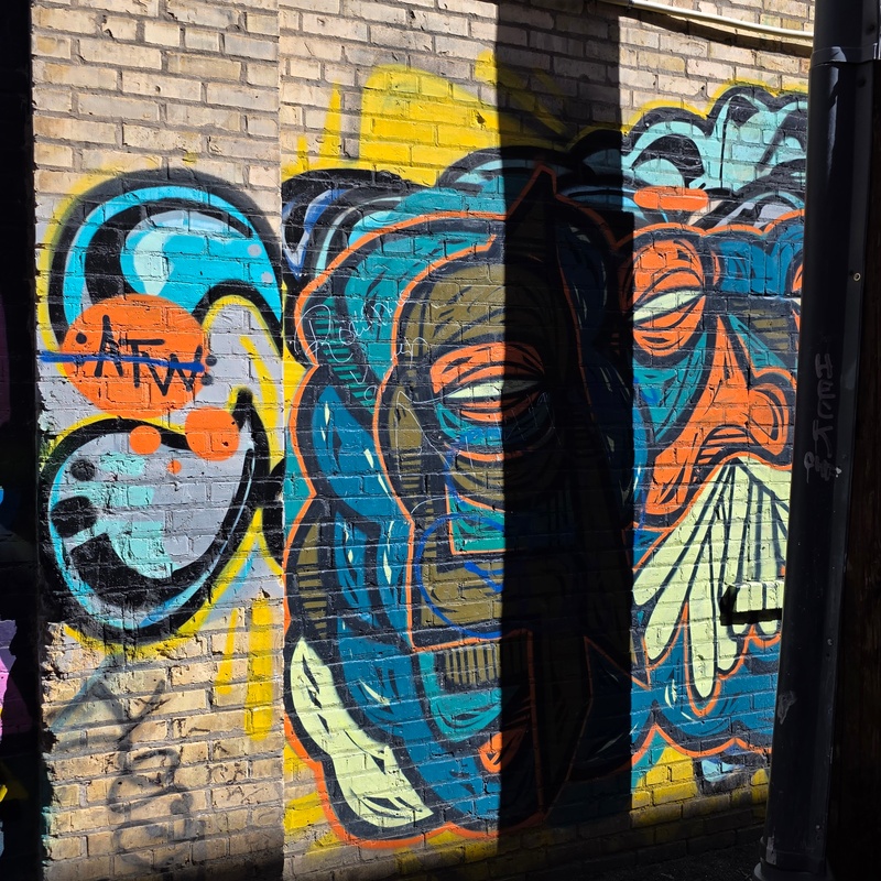mural in Saskatoon by artist unknown.