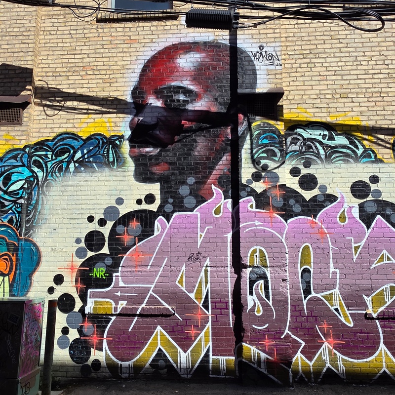 mural in Saskatoon by artist unknown.