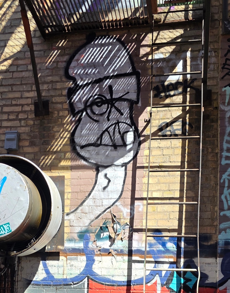 mural in Saskatoon by artist unknown.