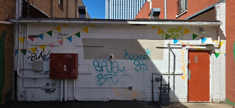 mural in Saskatoon by artist unknown.