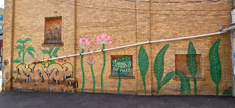 mural in Saskatoon by artist unknown.
