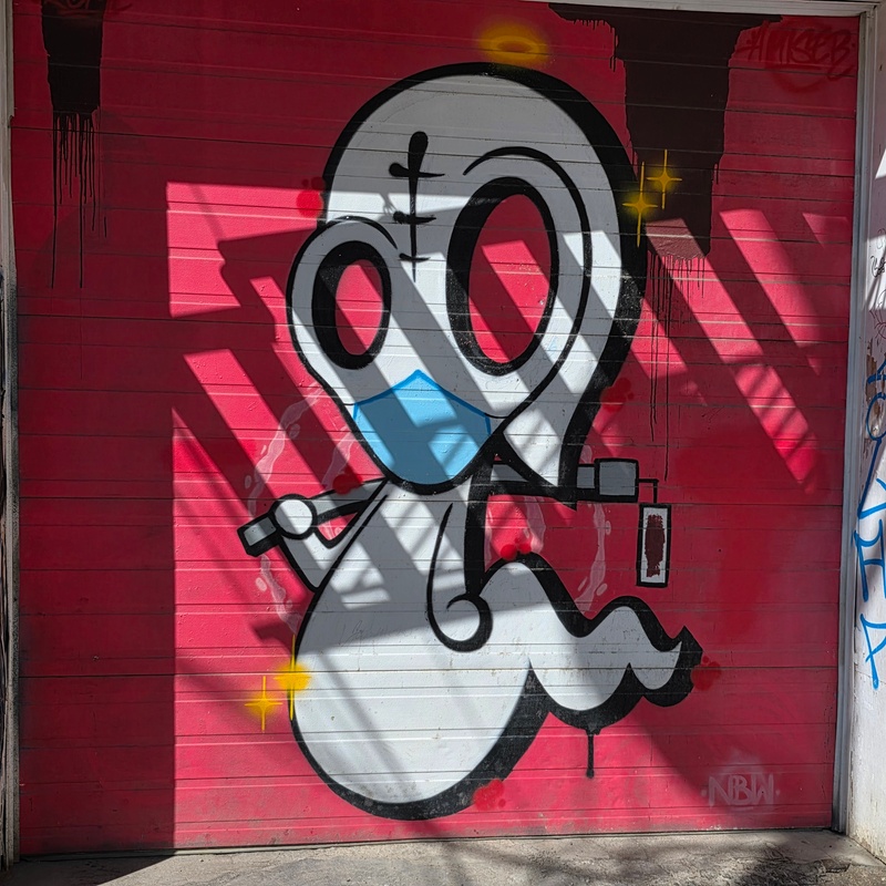 mural in Saskatoon by artist unknown.