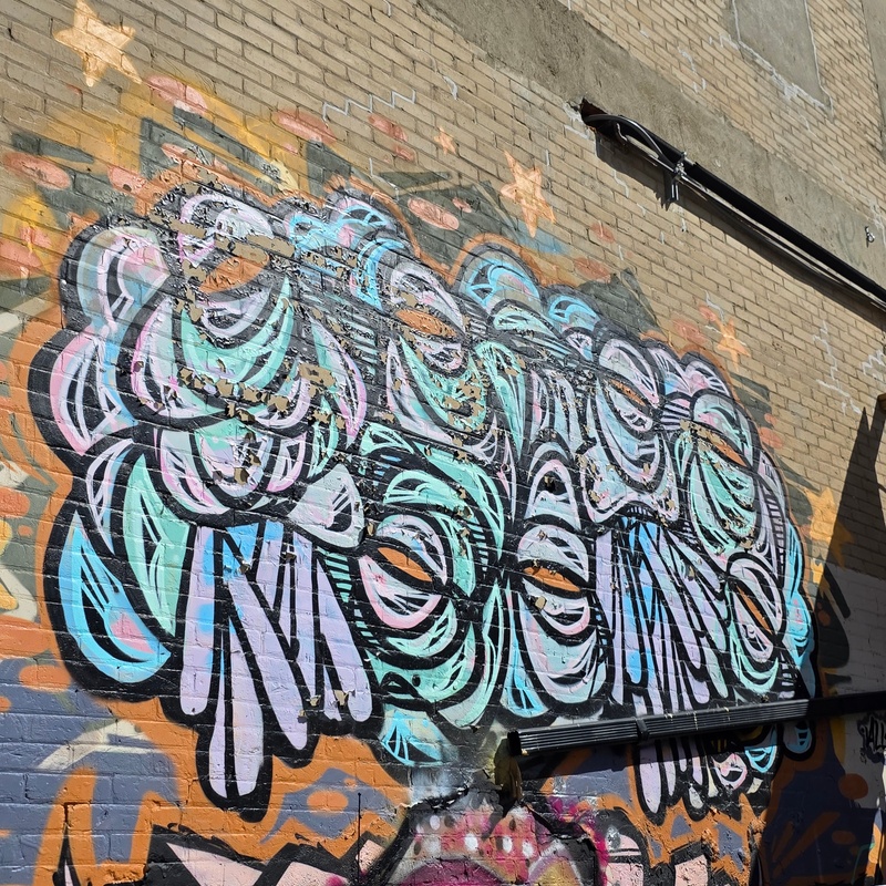 mural in Saskatoon by artist unknown.