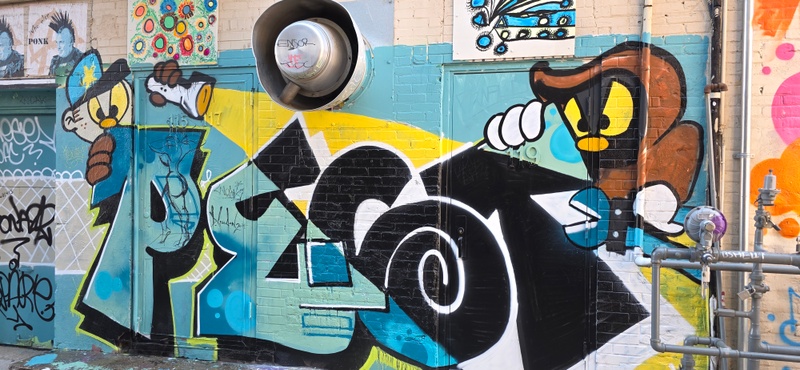 mural in Saskatoon by artist unknown.