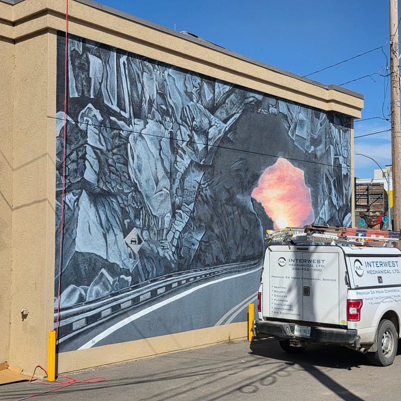 mural in Saskatoon by artist unknown.