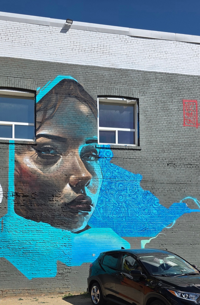 mural in Saskatoon by artist unknown.