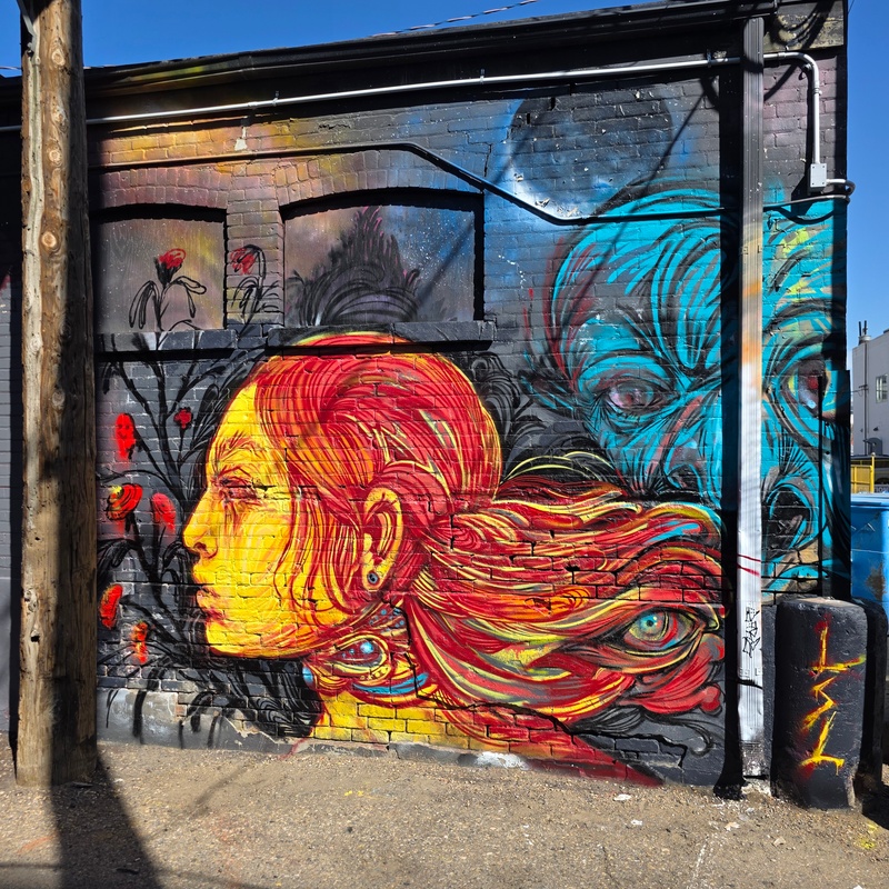 mural in Saskatoon by artist unknown.