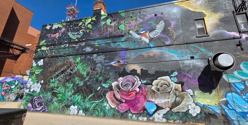 mural in Saskatoon by artist unknown.