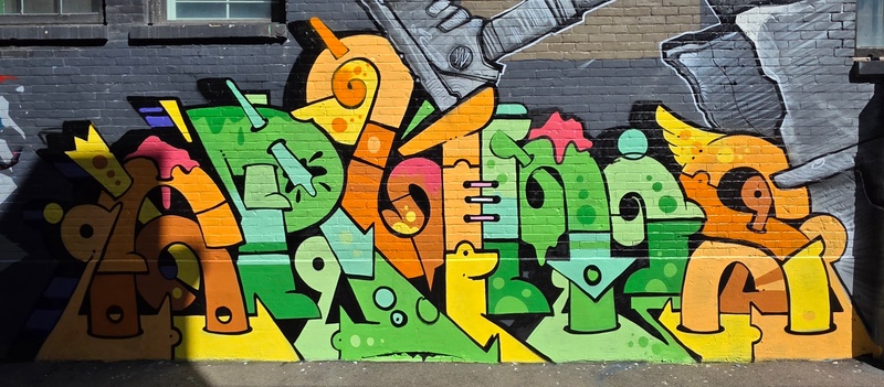 mural in Saskatoon by artist unknown.